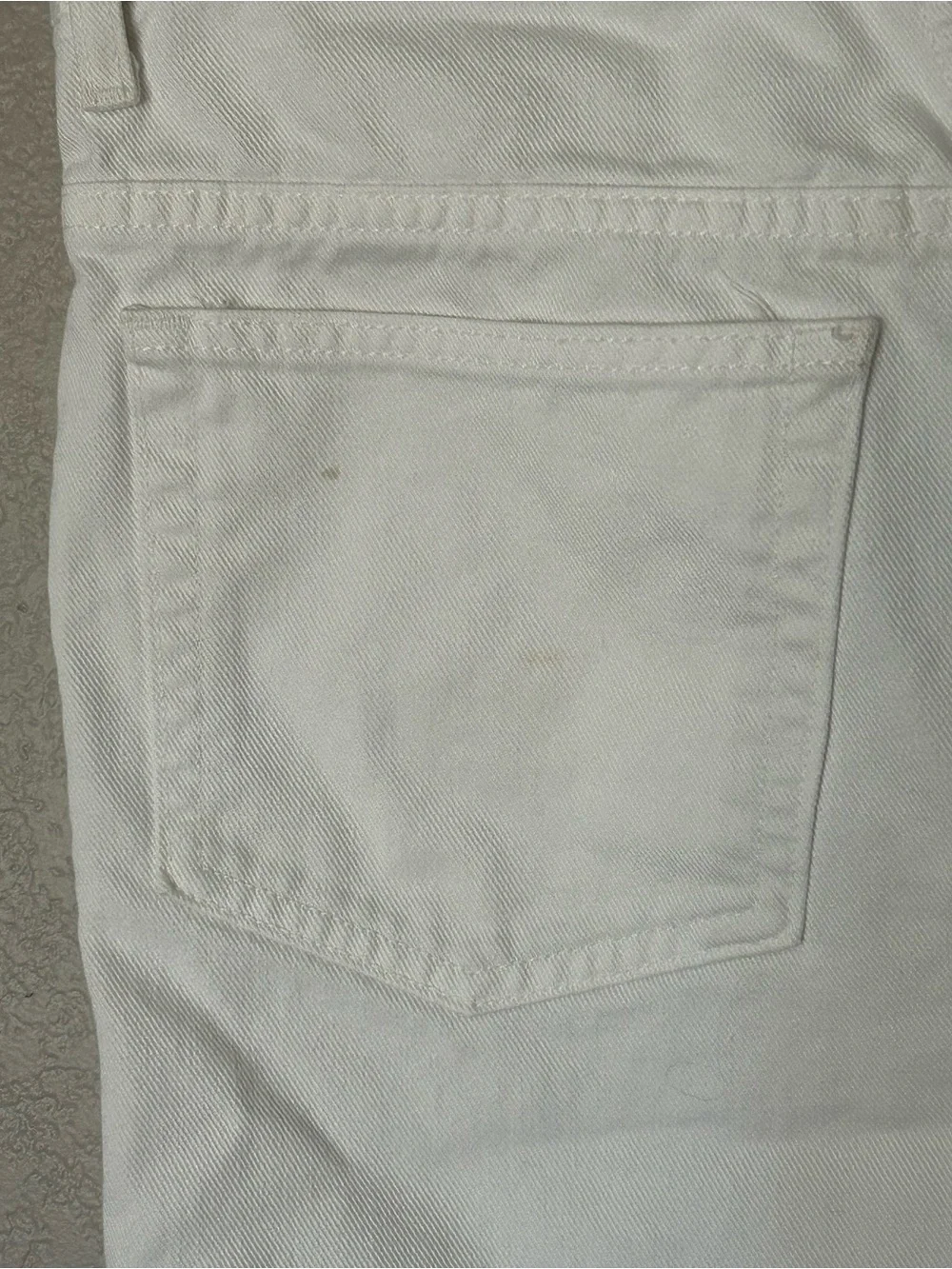 Guess Vintage 1990s White Jean Shorts Cotton Sz 30